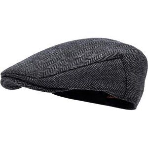 STARANCE Men Hat Wool Blend Newsboy Ivy Hat Tweed Flat Cap